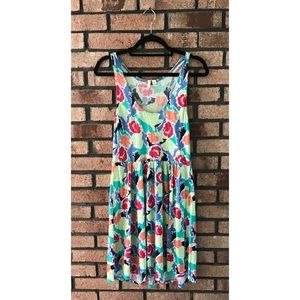 Frenchi Floral Abstract Dress